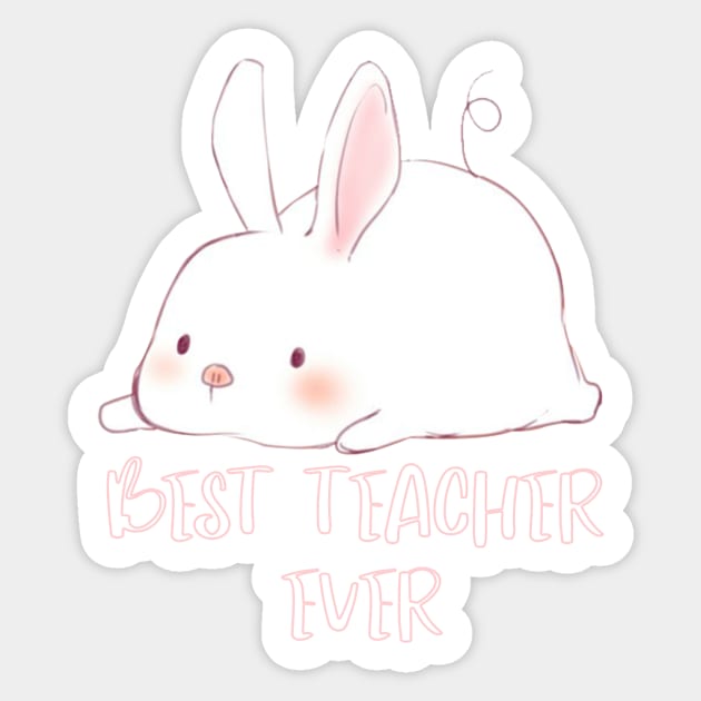 Some Bunny Loves Teaching Sticker by dex1one